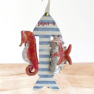 Piper k Seahorse & Star Fish Hair Clips Set